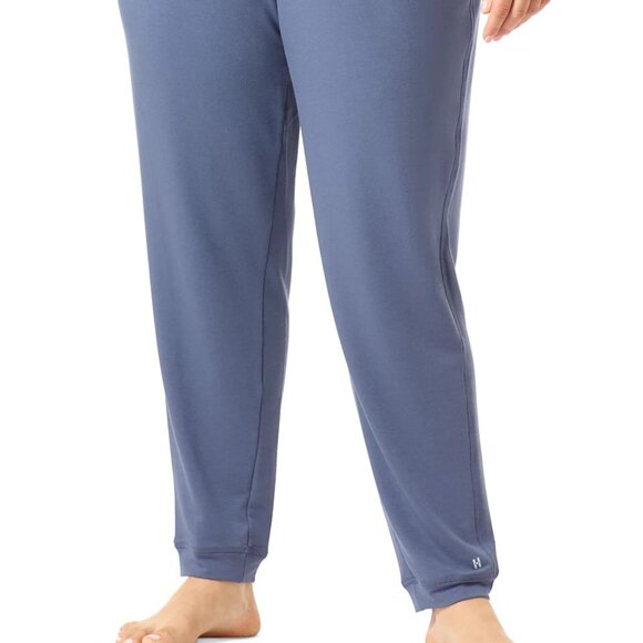 #793 Hue Plus Size French Terry Cuffed Lounge Pant - Vintage Indigo - Picture 3 of 6